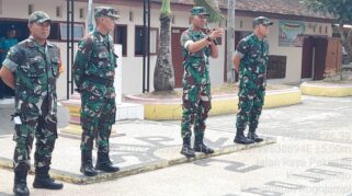 Koramil 0825/12 Rogojampi melatih Kedisiplinan Siswa SMPN 2 Rogojampi