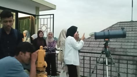 Tim Dosen Dan Mahasiswa Ilmu Falak Universitas Islam Negeri (UIN) Raden Mas Said Surakarta menggelar kegiatan Rukyatul Hilal awal Ramadhan 1445 H/2024 M