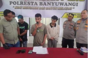 Polresta Banyuwangi Amankan 3 Pelaku Penyebar Berita Hoax Terkait Suap Keramaian Battle Sound di Banyuwangi