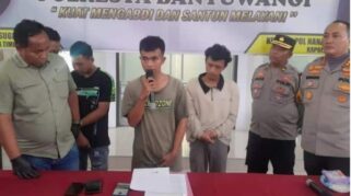 Polresta Banyuwangi Amankan 3 Pelaku Penyebar Berita Hoax Terkait Suap Keramaian Battle Sound di Banyuwangi