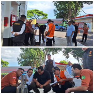 Polresta Banyuwangi Sidak SPBU Alasrejo, Wongsorejo, Kab. Banyuwangi