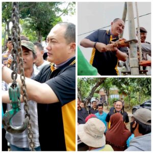 Polresta Banyuwangi Buatkan Sumur Bor untuk Warga Daerah Rawan Kekeringan di Banyuwangi