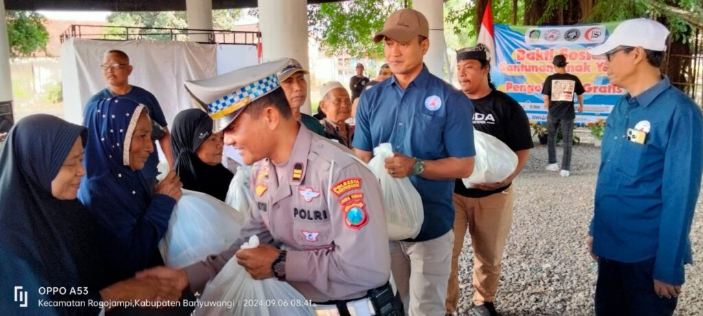 Aksi Sosial FRB, FOSDA Dan KDS Gelar Santunan dan Pemeriksaan Kesehatan Gratis Bagi Warga Rogojampi