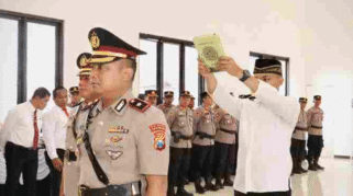 Sertijab Kasat Lantas Banyuwangi, Kompol Agung Fitransyah