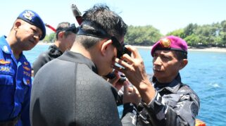 Palaksa Lanal Banyuwangi bersiap snorkeling