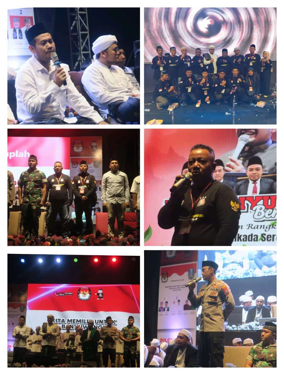 KPUD Banyuwangi bersama Forum Singojuruh Bersatu (FSB) dan Majelis Sholawat Al-Royyan menggelar sosialisasi jelang Pilkada Serentak 2024