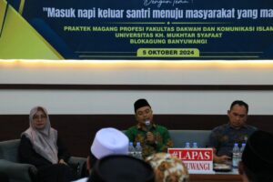 Mahasiswa UIMSYA Blokagung Banyuwangi menyelenggarakan Talkshow Taubat bersama Lapas Kelas IIA Banyuwangi.