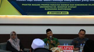 Mahasiswa UIMSYA Blokagung Banyuwangi menyelenggarakan Talkshow Taubat bersama Lapas Kelas IIA Banyuwangi.
