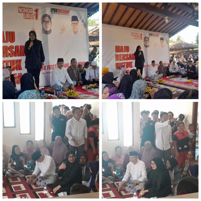 Ipuk Fiestiandani Sapa Warga Desa Aliyan, Soroti Keberhasilan Program Kesehatan Ipuk Fiestiandani, Calon Bupati Banyuwangi, menggelar sosialisasi di Desa Aliyan, Kecamatan Rogojampi. Disambut antusias, ia soroti keberhasilan program kesehatan unggulan dan penurunan angka stunting.