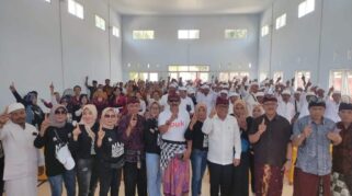 Cawabup Mujiono hadiri simakrama dengan umat Hindu Muncar.