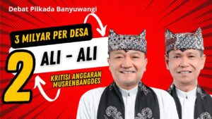 3 Miliar Per Desa! Ali Makki Kritisi Anggaran Musrenbangdes di Debat Pilkada Banyuwangi