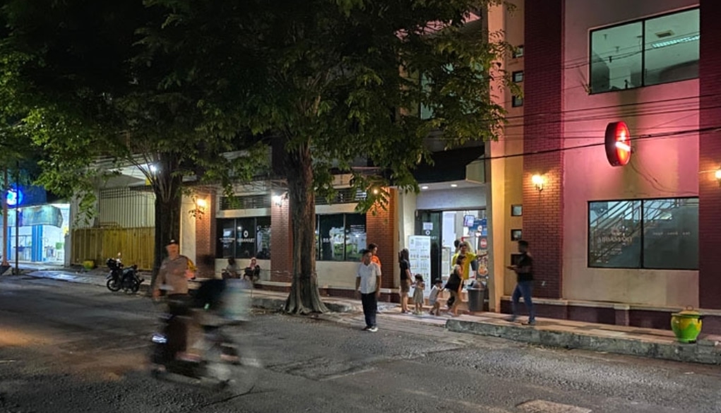 Lokasi kejadian penodongan pistol terhadap juru parkir di Banyuwangi