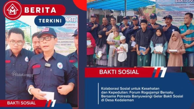 Video Kegiatan Baksos Forum Rogojampi Bersatu (FRB) Bersama Polresta Banyuwangi
