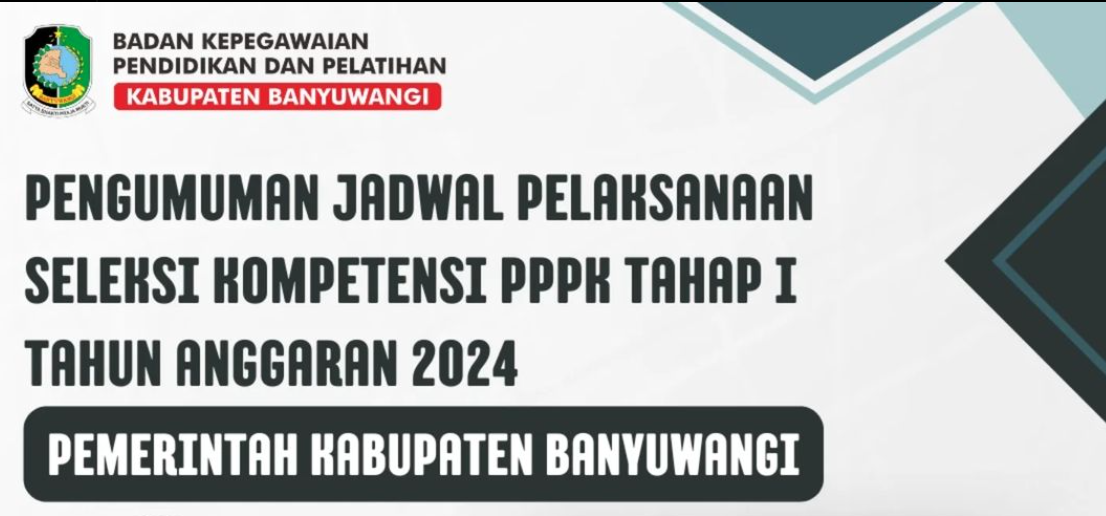 Jadwal Seleksi Kompetensi PPPK Tahap I Banyuwangi 2024