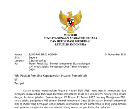 Siap Hadapi SKB CPNS 2024? KemenPAN RB Bagikan Kisi-Kisi Materi, Download PDF-nya Disini!