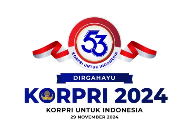 Hari KORPRI 29 November 2024: Link Tema dan Cara Masang Twibbon Peringatannya Logo HUT ke-53 KORPRI.