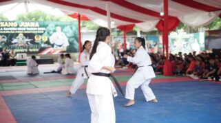 Dandim Banyuwangi membuka Kejurkab Forki Dandim Cup 2024.