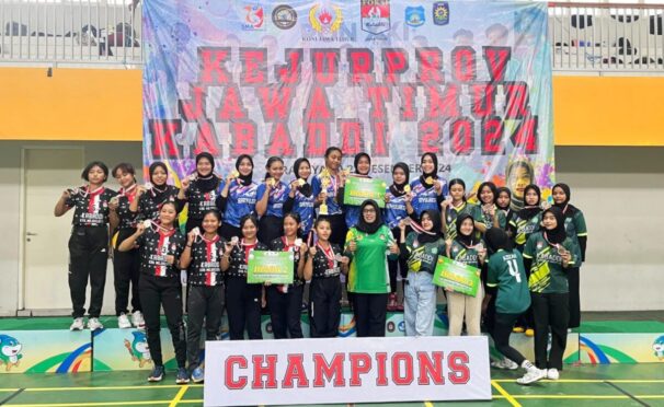 Tim Kabaddi MAN 2 Banyuwangi juara Kejurprov Jatim.