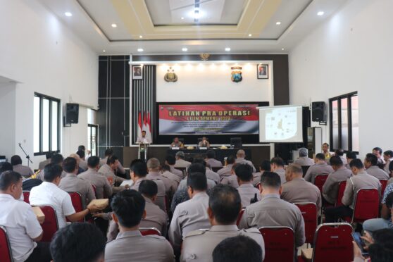 Latihan Pra Ops Lilin Semeru 2024 di Banyuwangi.