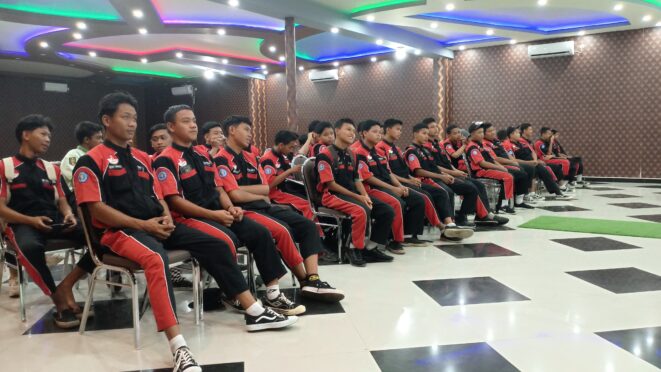 Siswa SMK Models mengikuti pelatihan dari Yamaha.