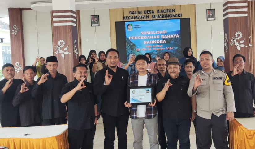 LPSS Banyuwangi Gencarkan Edukasi P4GN, Desa Kaotan Jadi Contoh Foto Sosialisasi Anti Narkoba di Desa Kaotan