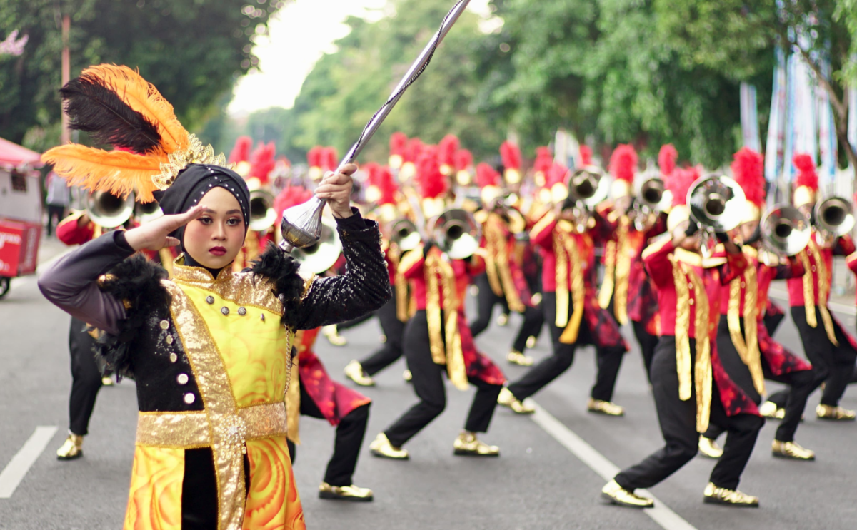 Puluhan Tim Drumband Unjuk Kebolehan di Kejuaraan Kabupaten Banyuwangi 2025 Aksi Drumband di Kejuaraan Banyuwangi