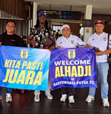 Mamadou Al Hadji diperkenalkan sebagai pemain baru Banyuwangi Putra.