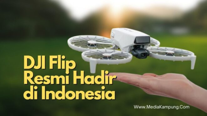 DJI Flip terbang di telapak tangan