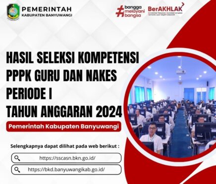 Hasil Seleksi PPPK Guru dan Nakes 2024 tahap 1 kabupaten banyuwangi