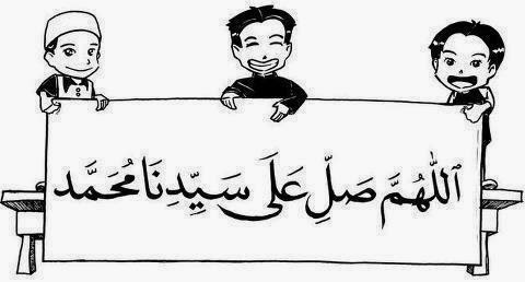 Ilustrasi orang bersalawat.