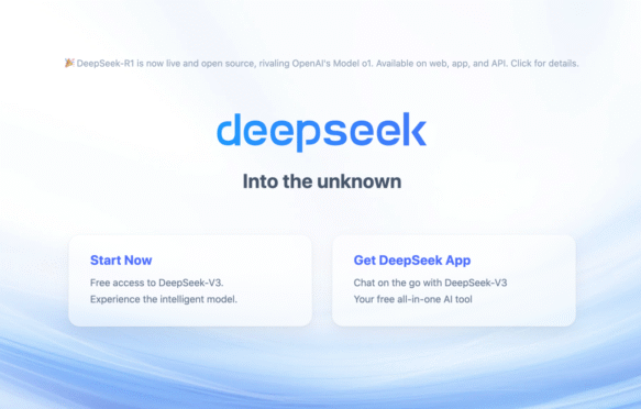Kecerdasaan buatan (AI) DeepSeek dari Tiongkok.