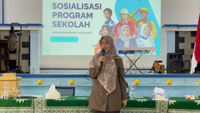sosialisasi program sekolah smk muhammadiyah 6 rogojampi