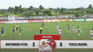 tangkapan layar pertandingan banyuwangi putra vs perssu madura