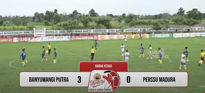 tangkapan layar pertandingan banyuwangi putra vs perssu madura