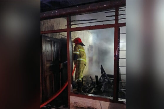 Kebakaran di Dusun Kedasri Banyuwangi