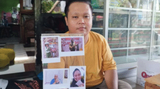 Nur Laili Eka Febrianti menunjukkan fotonya semasa mengenakan hijab.