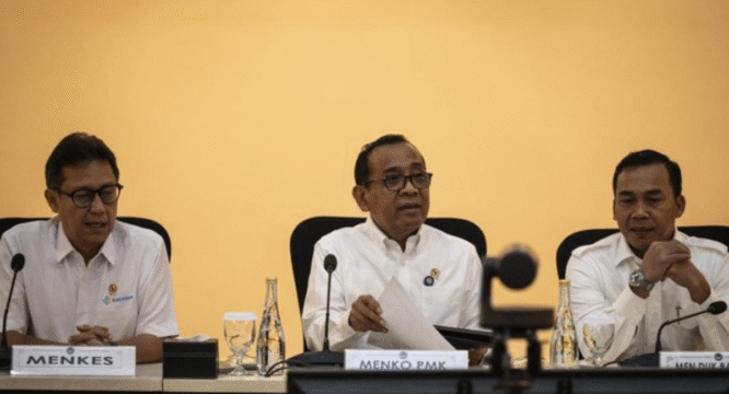 Menteri Koordinator PMK Pratikno dalam wawancara tentang Cek Kesehatan Gratis