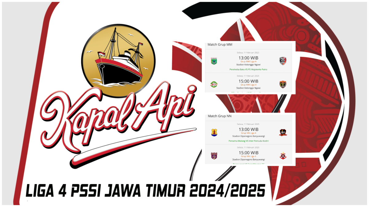 jadwal pertandingan 8 besar liga 4 jatim