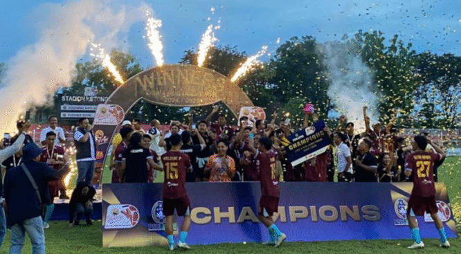 Euforia kemenangan Persewangi Banyuwangi di liga 4 jatim.