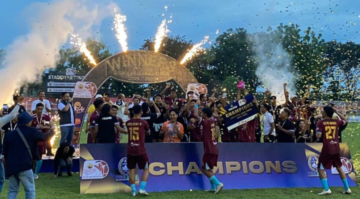 Euforia kemenangan Persewangi Banyuwangi di liga 4 jatim.