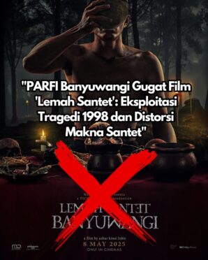 Ketua DPC PARFI Banyuwangi, Denny Sun'anudin, menyampaikan protes terhadap film "Lemah Santet Banyuwangi"