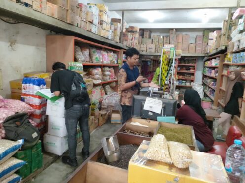 Sidak Satgas Pangan Polresta Banyuwangi di Pasar Blambangan