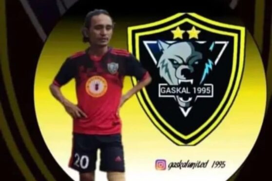foto korban peluru nyasar di instagram tim sepak bola, Minggu (2/3/2025) (KOMPAS.com/ DOKUMENTASI Gaskal United 1995)