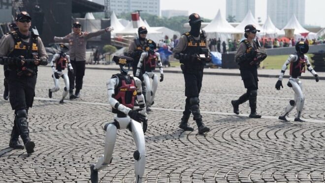 Polri Tampilkan Robot di Hari Bhayangkara