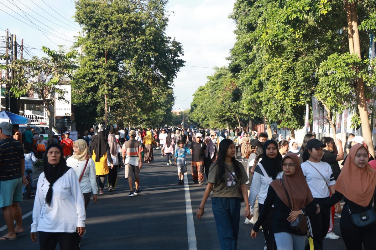 Ribuan Warga Padati CFD jl A Yani Banyuwangi