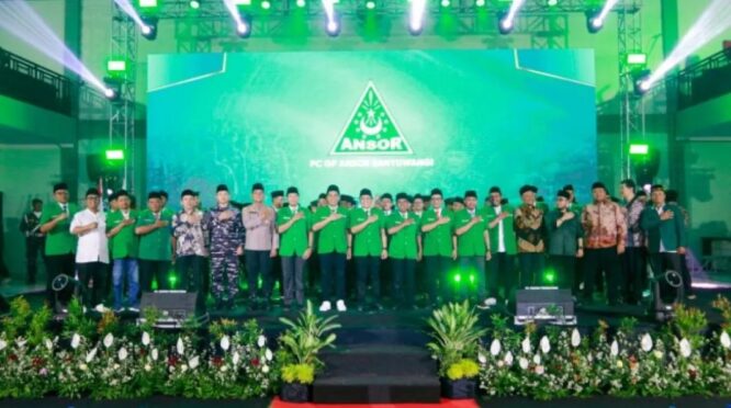 Pelantikan Pengurus GP Ansor, Arvy Rizaldy Resmi Nahkodai GP Ansor Banyuwangi