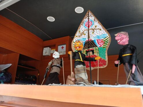 Satbinmas Polresta Banyuwangi Kenalkan Nilai Kamtibmas ke Anak Usia Dini Lewat Wayang Golek