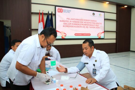 Lapas Banyuwangi Gelar Donor Darah dan Cek Kesehatan Gratis