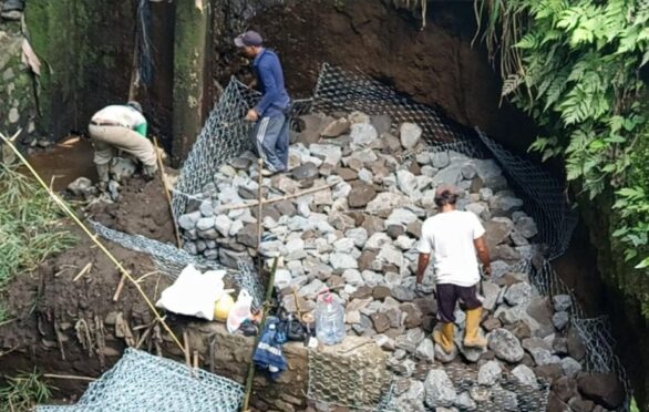 Proyek Irigasi di Malang Diduga Gunakan Batu Bekas