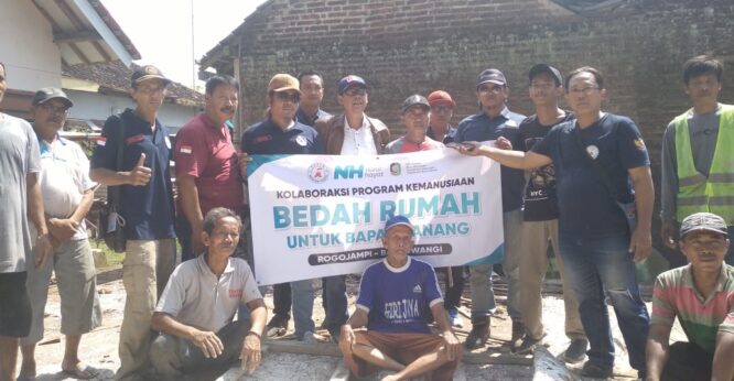 Kolaborasi LAZ Nurul Hayat dan FRB Bedah Rumah Tidak Layak Huni di Rogojampi